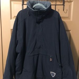 Abercrombie & Fitch Navy Extreme Conditions Men Pullover Hood Jacket 3-Pocket L